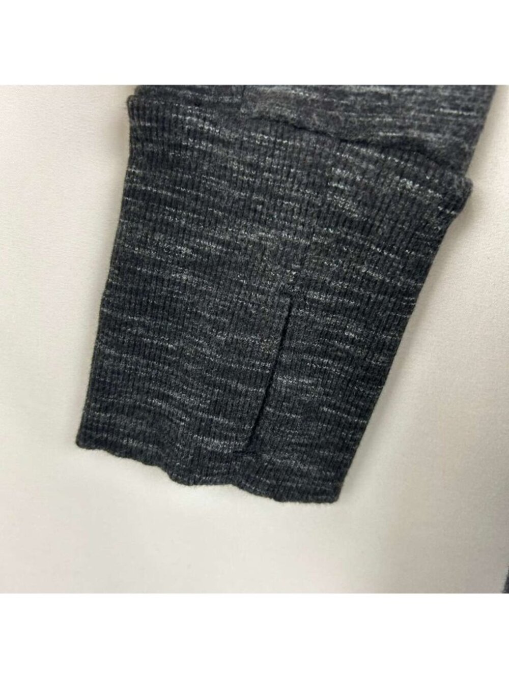 Athleta Women's Large Hooded Long Sleeve Tunic Dress Black Heathered Cowl Neck - Picture 14 of 15